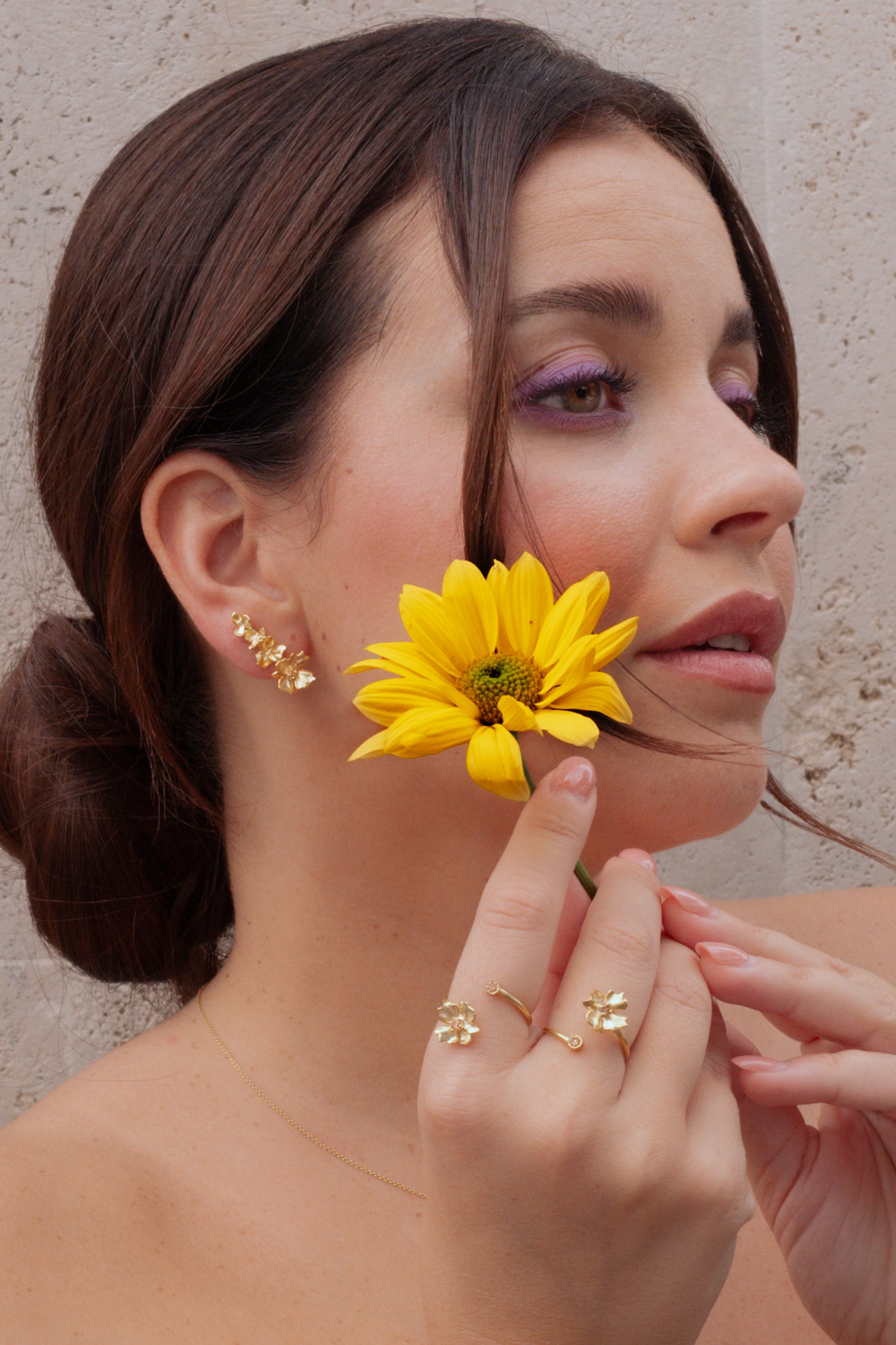 Flos Multi Earring Gold – & NISE